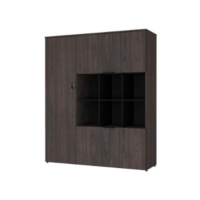 Armário Alto Com nichos E 05 Portas 161,5x135x42cm Wlan135 Terracota - Preto