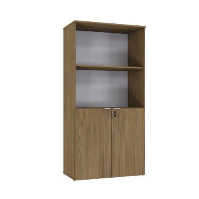 Armário Alto Estante Com 02 Portas 161,5x80x42cm Wlae80 Vermont Oak - Branco