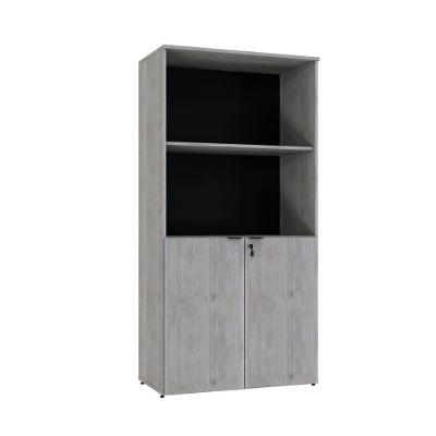 Armário Alto Estante Com 02 Portas 161,5x80x42cm Wlae80 Snow - Preto