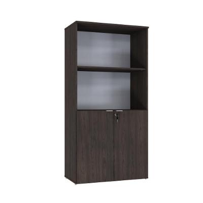 Armário Alto Estante Com 02 Portas 161,5x80x42cm Wlae80 Terracota - Branco