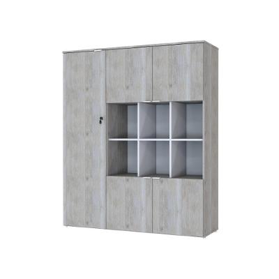 Armário Alto Com nichos E 05 Portas 161,5x135x42cm Wlan135 Snow - Branco