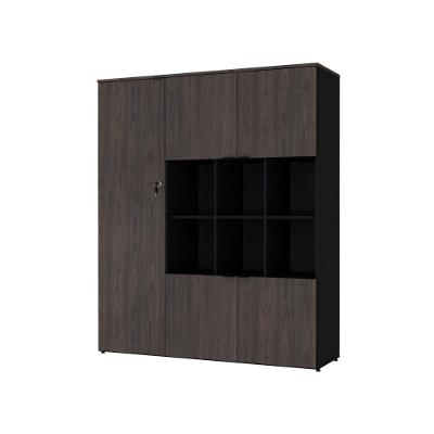 Armário Alto Com nichos E 05 Portas 161,5x135x42cm Wlan135 Preto Tx Com terracota