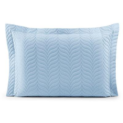 Porta Travesseiro Avulso 70cm X 50cm Com Debrum 1 Peça Paris Matelado Percal 150 Fios 100% Algodão - Azul Motorista