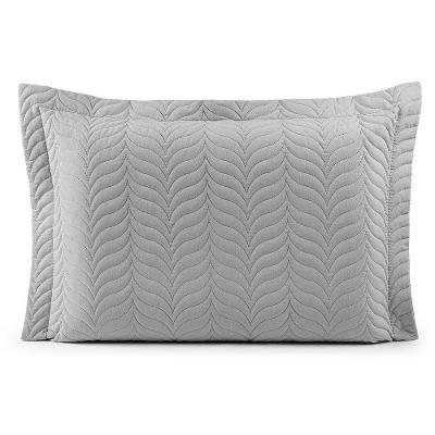 Porta Travesseiro Avulso 70cm X 50cm Com Debrum 1 Peça Paris Matelado Percal 150 Fios 100% Algodão - Cinza