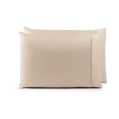 Par De Fronhas 70cm X 50cm 2 Peças Laura Toque Percal 200 Fios 100% Poliéster - Cáqui