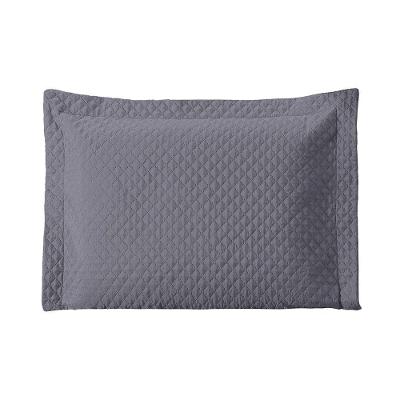 Porta Travesseiro Avulso 70cm X 50cm 1 Peça Prime Ultrassônico 100% Poliéster - Cinza