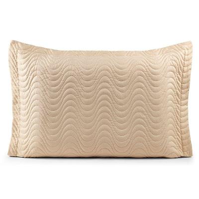 Porta Travesseiro Avulso 70cm X 50cm Com Debrum 1 Peça Laura Matelado Toque 200 Fios 100% Poliéster - Cáqui