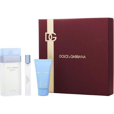 Perfume Feminino Dolce&gabbana D G Light Blue Edt Spray 100 ml Creme Corporal 50 Travel 10