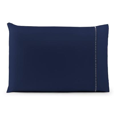 Fronha Avulsa 70cm X 50cm 1 Peça Laura Toque Percal 200 Fios 100% Poliéster - Azul Marinho