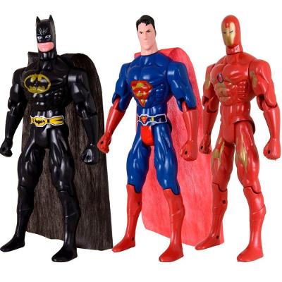 Kit Trio Brinquedos Batmam Super Homem Homem De Ferro 29cm