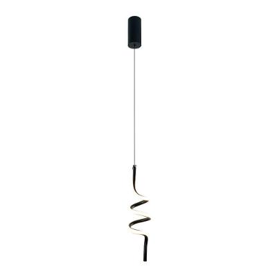 Lustre Pendente Taschibra Deli Led Bivolt Preto 3000k Luz Amarela 15051078