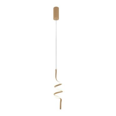 Lustre Pendente Taschibra Deli Led Bivolt Dourado 3000k Luz Amarela 15051080