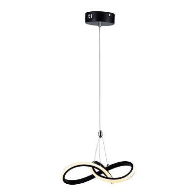 Lustre Pendente Taschibra Dubai Led Bivolt Preto 3000k Luz Amarela 15050996