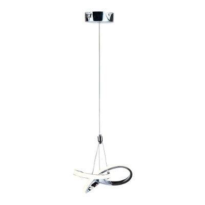 Lustre Pendente Taschibra Dubai Led Bivolt Cromado 3000k Luz Amarela 15050995