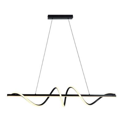 Lustre Pendente Taschibra Union Led Bivolt Preto 3000k Luz Amarela 15051048