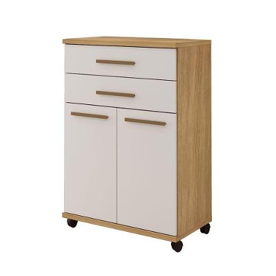 Balcão Monaco Master Mdf Arte Móveis Cinamomo/ Off White