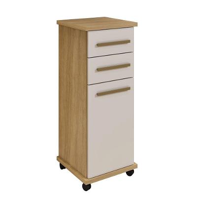Balcão Tokio Master Mdf Arte Móveis Cinamomo/ Off White