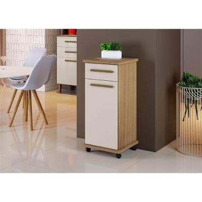 Balcão Palmas Master Mdf Arte Móveis Cinamomo/ Off White