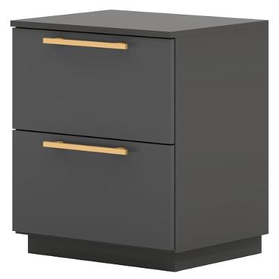 Mesa De Cabeceira 2 Gavetas 50 Cm Dub 50019 Alasca Vlr