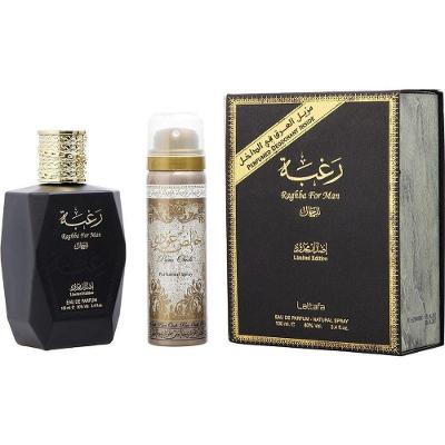 Perfume Masculino Lattafa Raghba Man Eau De Parfum Spray 100 ml & Desodorante 50