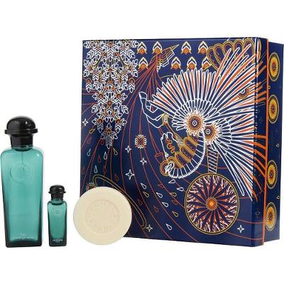 Perfume Unisex Hermes D'orange Vert Eau De Colônia Spray 100 ml & 7 Sabonete 50