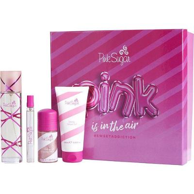 Perfume Feminino Aquolina Pink Sugar Edt Spray 100 ml&shimmering Roll-on 50 Gel De Banho Mini 10