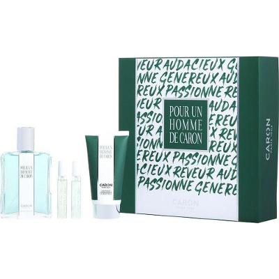 Perfume Masculino Caron Pour Homme Edt Spray 125 ml&gel De Banho 75 Un Le Matin 5 Mini Soir
