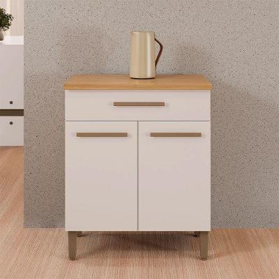 Balcão Omega Master Mdf Arte Móveis Corino Off White
