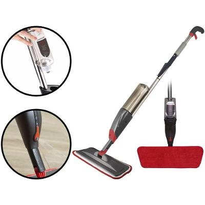 Mop Spray Giratório Limpeza Vassoura Flash Mágica Rodo Esfregão Flat Refil Lavável Borrifa Limpa Seca Powermaid