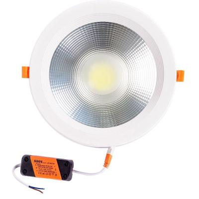 Plafon Spot Led Cob 30w Embutir Redondo Branco Frio 6500k