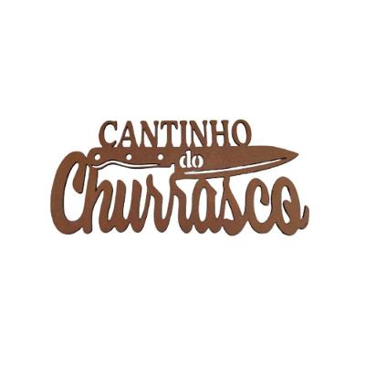 Cantinho Do Churrasco Em Mdf Natural [f031]