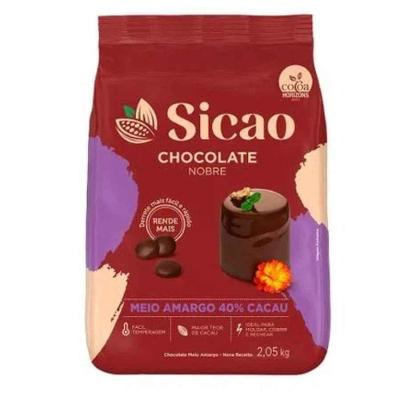 Chocolate Nobre Sicao Gotas Meio Amargo 2,05kg