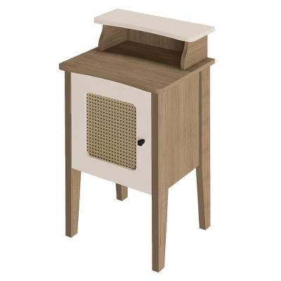 Mesa De Apoio Mdf Sala 43 Cm 4519 Carvalho Off White Arly Carvalho Off White