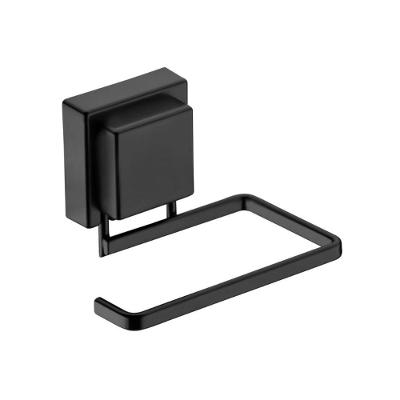 Suporte Para Papel Higiênico Ventosa Preto Fosco Future