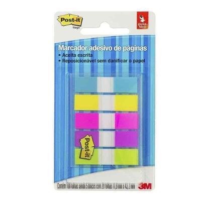 Post-it Flags Neon 5 Cores 100 Folhas
