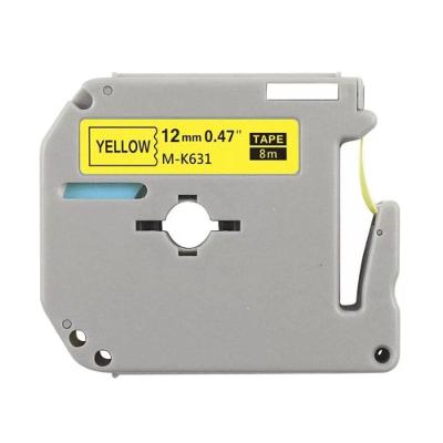 Cartucho M-k631 12mm De 8 Metros Amarela Para Rotulador Premium