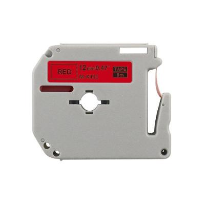 Cartucho M-k431 12mm De 8 Metros Vermelha Para Rotulador Premium