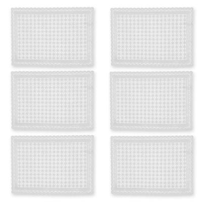 Toalha De Geladeira Pvc Rendado Kit 06 Pçs Circulos Fl1521