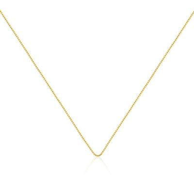 Corrente Veneziana Feminina Banhada Ouro 45cm Com Extensor