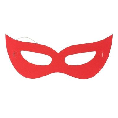 Máscara De Carnaval Vermelho Neon - 12 Unidades