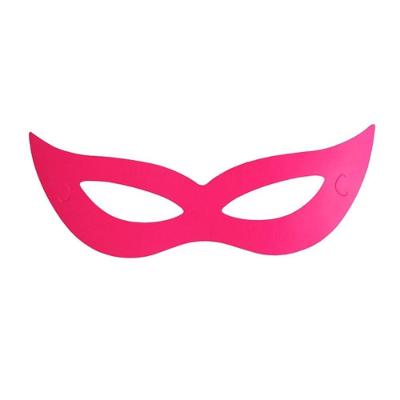 Máscara De Carnaval Rosa Neon - 12 Unidades