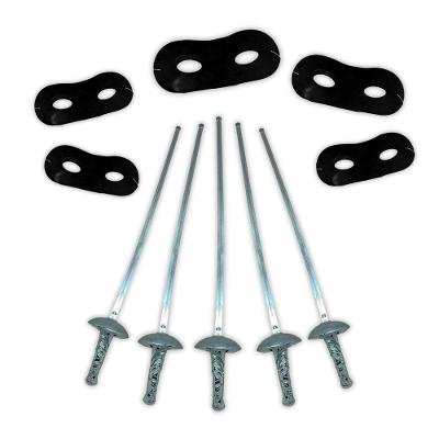 5 Kit Fantasia Zorro Com Máscara E Espada