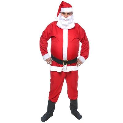Fantasia Papai Noel Adulto Traje Completo Com Acessórios Tamanho Gg