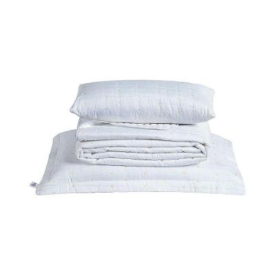 Kit Cobre Leito Solteiro 4 Peças Bordado Urbany Hipercal 400 Fios 100% Poliéster - Branco