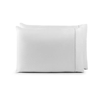 Par De Fronhas 70cm X 50cm 2 Peças Laura Toque Percal 200 Fios 100% Poliéster - Branco