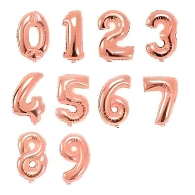 Balão Metalizado Número Rose Gold - 1 Metro - Extra Festas Forma Do Balão 9
