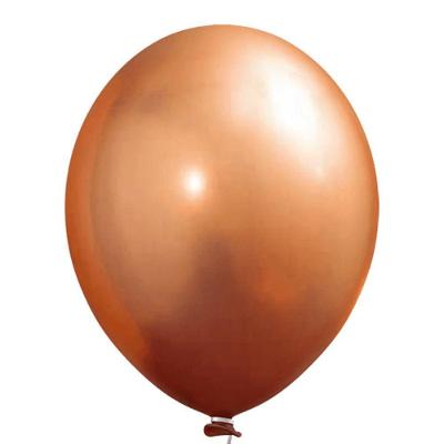 Balão Cromado Alumínio Bronze - 9 Polegadas - 25 Unidades