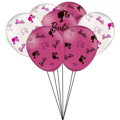 Balão Barbie Especial De Látex - 9 Polegadas - 25 Unidades
