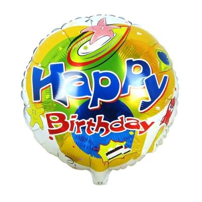 Balão Metalizado Happy Birthday Animado - 18 Polegadas
