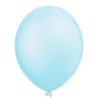 Balão Candy Perolizado Azul Claro - 9 Polegadas - 25 Unidades
